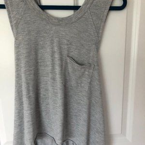 FREE PEOPLE Beach - Grey swing tank cross back racer